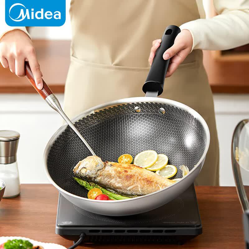 Midea 304 Stainless Steel Wok