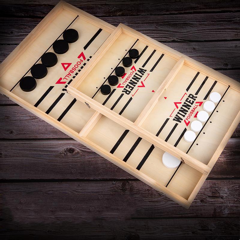 Table Hockey Paced Sling Puck Board Game Fast Sling Puck Winner Party Game Adult Child Family Game Desktop Battle Board Game