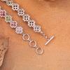 Four-Leaf Clover Natural Tourmaline Bracelet S925 Silver Jewelry Xiaohongshu Wechat Channels