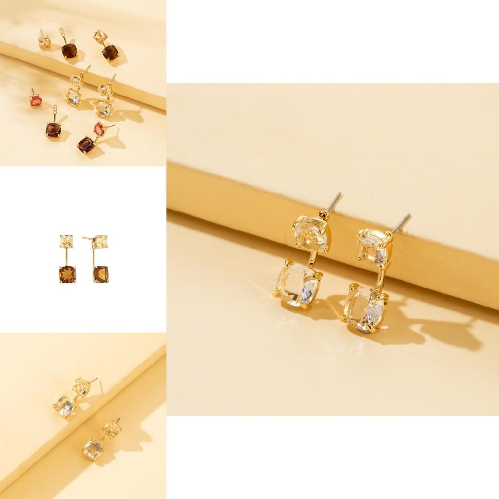 Classic Square Zircon Earrings For Women Elegant And Timeless Jewelry Piece