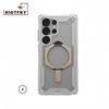 Luxury Transparent Anti-fall Armor Phone Case For Samsung S26 Ultra S25 S24 S23 Plus Metal Kickstand Magnetic Protective Cover
