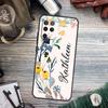 PERSONALISED floral name initial Case For OPPO A98 A78 A79 A16 A76 A96 A5 A9 A53 A17 A77 A15 A52 A72 A74 A94 A54S A57S Cover