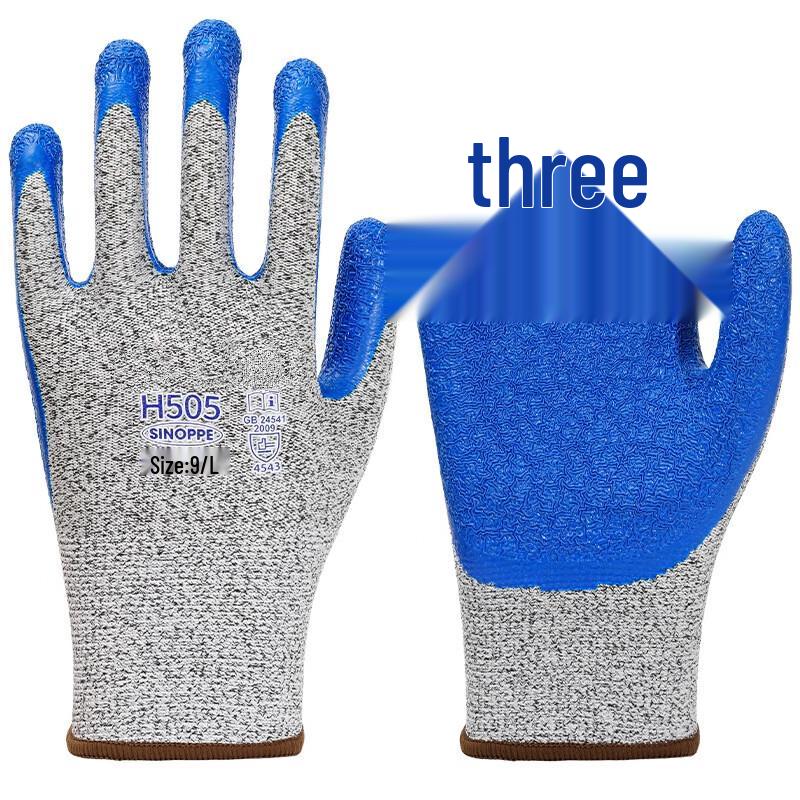 Crinkle Finish Anti-Cut Safety Gloves