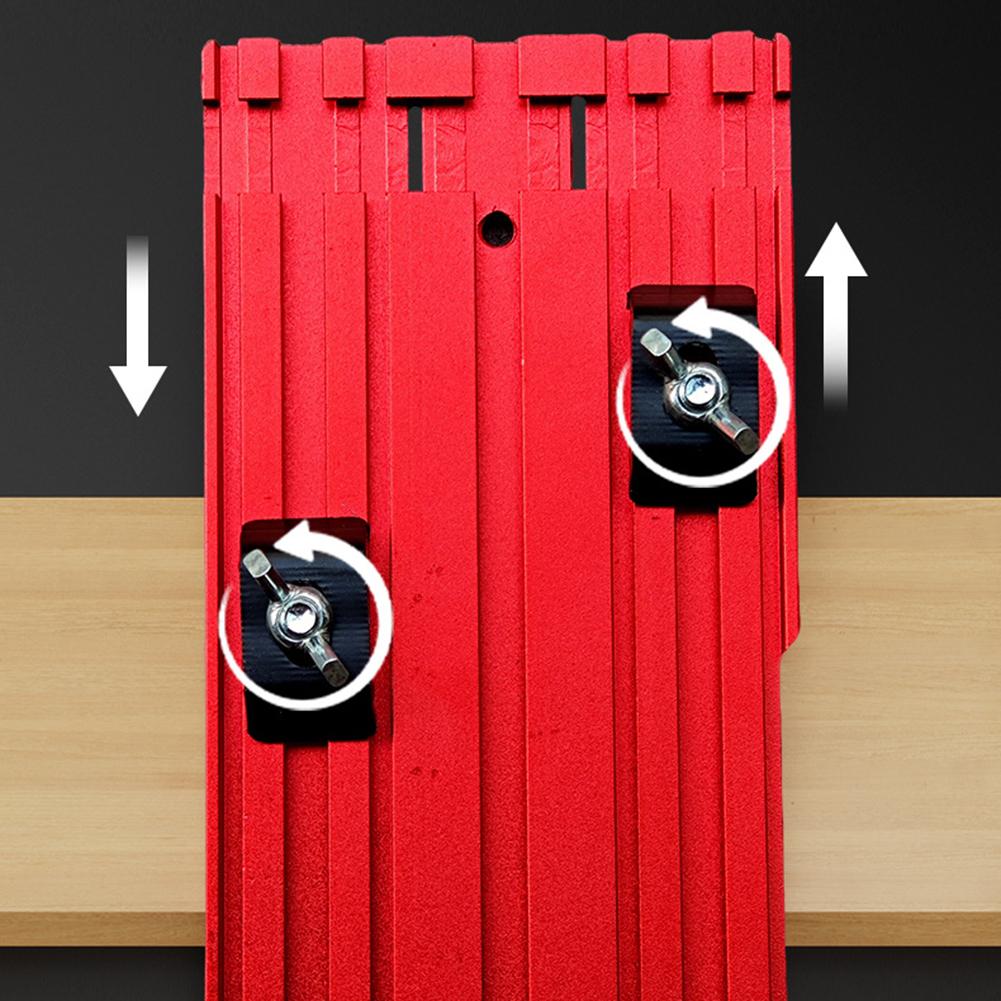 Woodworking Projects Red Cutting Guide Rail Track Saw Guide Fits Various Board Widths Millimeter-precision Scale