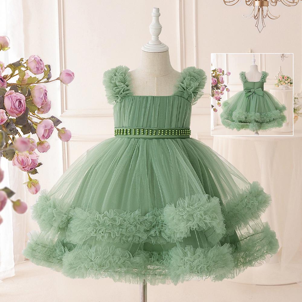 

Девичье бисерное праздничное платье принцессы 140cm/7Y