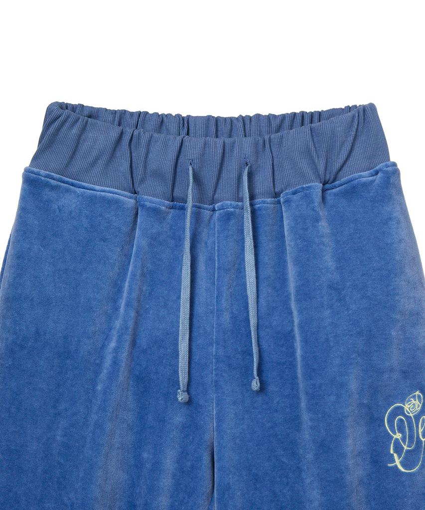 DEINET Rose Typo Capri Jogger Pants In Blue