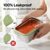 Stackable Fruit,Vegetable,Meat Food Container Durable Sealed 304 Stainless Steel Fresh-keeping Box Refrigerator&Microwave Safe