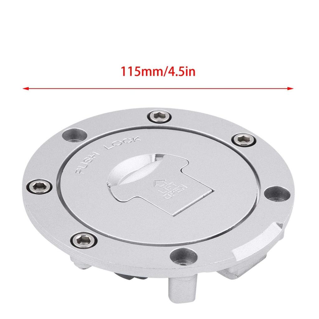 Fuel Tank Fuel Cap, Fuel Tank Cap Lock with 2 Keys, 7 Hole Tank