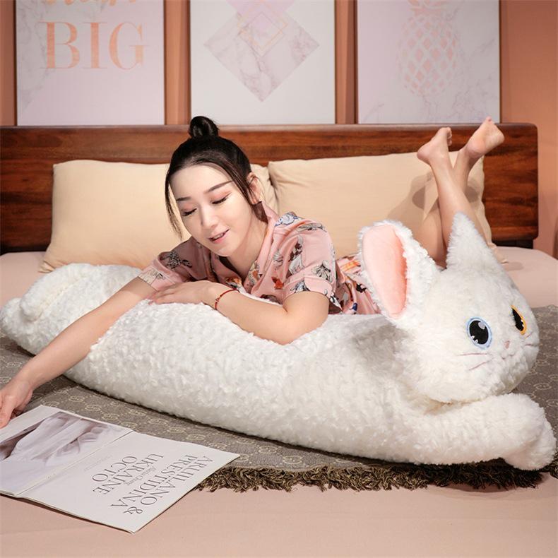 Katchi Cute Cartoon Black Cat Long Hugging Pillow