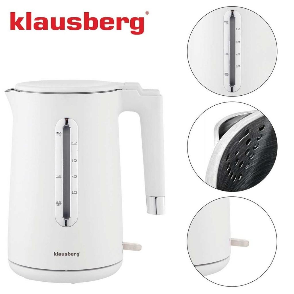Electric Kettle 1.7l Klausberg Kb-7890 White