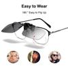 1/2/4pcs Polarized Too Glasses Clip For Driving Night Vision Glasses UV400 Outdoor Sunshade High-Definition Sunglasses Clip
