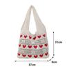 Knitted Handbags Female Large Capacity Totes Women's Shoulder Bag Summer Beach Bag Casual Hollow Woven Shopping Purses AVE