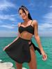 2023 European & American Sexy Mesh Skirt Three-Piece Bikini Set