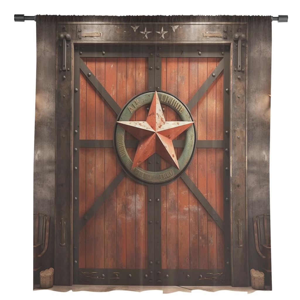 Ușă Poartă de Fier Perdele din tul pentru sufragerie Perdele transparentă pentru dormitor Jaluzele pentru ferestre Perdele din voal