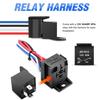 12V Ignition Switch Panel - 2-in-1 Rocker Switch with Relay Wiring Harness for Car and RV Modification