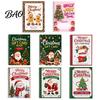 Christmas Keepsake Card Book Holographic Gift Book, 7x5 Spiral Bound Holiday Booklet, 10-Page Decorative Sleeve Greeting Bolder DIY for Xmas