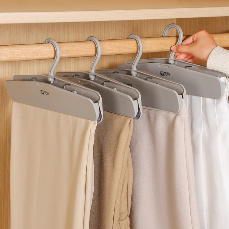 Long Skirt Non-Slip Pants Clip Storage Rack Pants Special Wrinkle-Free Pants Rack Jk Hanger Home Storage Artifact