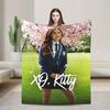 XO Kitty 2026 Poster Warm Cozy Blanket  Trend Camping Throw Blanket Bedroom Flannel Bedspread Sofa Bed Cover