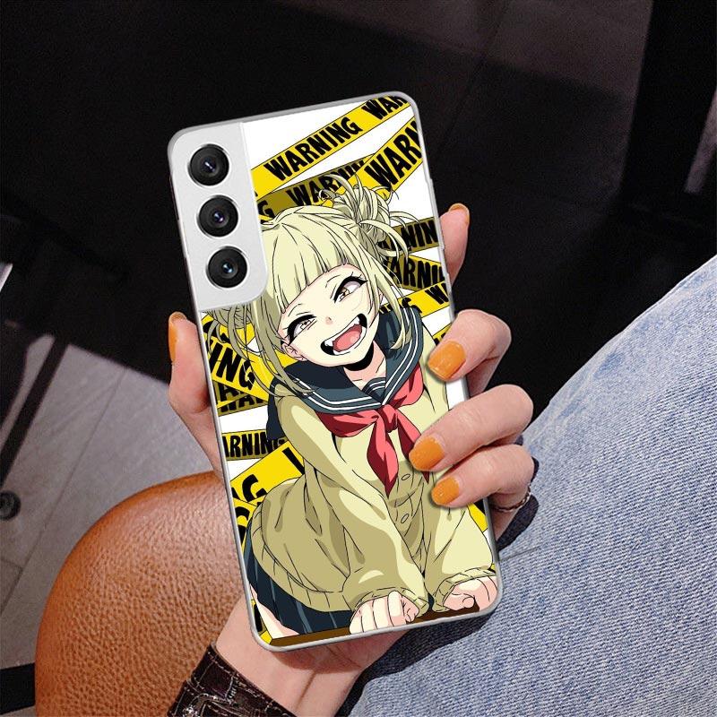 Himiko Toga My Hero Fashion Phnoe Case for Samsung Galaxy S26 S25 Edge S23 S24 Ultra S22 Plus S21 S20 FE Unique Cover Soft Coque