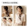 100% Pure Silk Scarf Women Lightweight Long Wrap Elegant Headband Stylish Accessory Fashion