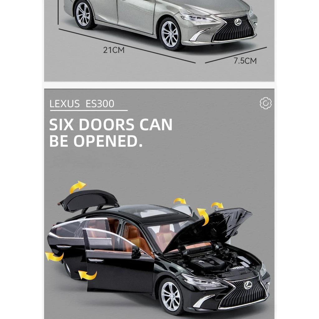 1/24 Lexus ES300 Alloy Car Model Diecast & Toy Vehicles Metal Toy Car Model Collection High Simulation Childrens Gift A406