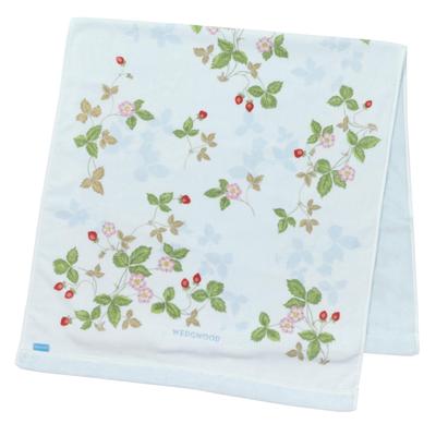 Nishikawa Imabari Bath Wedgwood Wild Made In TT13405601 Towel, 60x120cm, Washable, 100% Cotton, Strawberry, Soft, Japan, Blue,