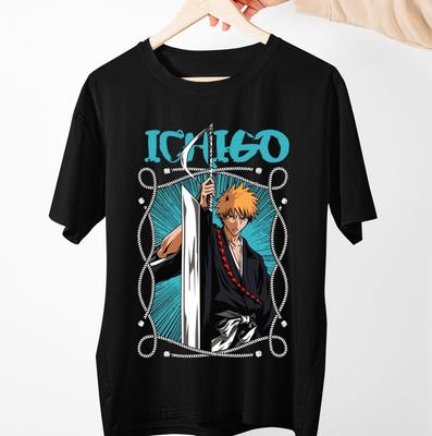 Shinigami Kurosaki Bleach New T-shirt Comic Game Graphic Tee