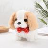 Kids Electric Plush Dog Toy Interactive Barking Nodding Movable Tail Walking Puppy Plushie Toddlers Educational Simulation Stuffed Animal Toy