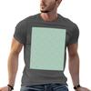 Pastel Leopard Spots On Green TShirt Retro Style Print Casual Top