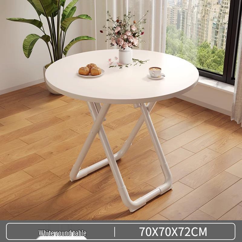 Compact Foldable Round Dining Table for Small Spaces