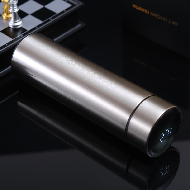 Stainless Steel Smart Thermos Cup Double-layer Vacuum Touch Temperature Cup Business Men's and Women's Office Straight Cup
