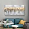 Abstract Gold Foil Floral Painting Thick Texture Canvas Painting Modern Wall Art Home Decorative Paintings For Living Room