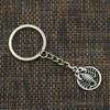 Ring Key Fashion Metal 30mm Key Chain Keychain Jewelry Antique Plated Scorpion Scorpio Zodiac 26x19mm Pendant