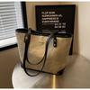 Large-capacity bag women's summer versatile new simple shoulder bag popular texture commuter tote bag