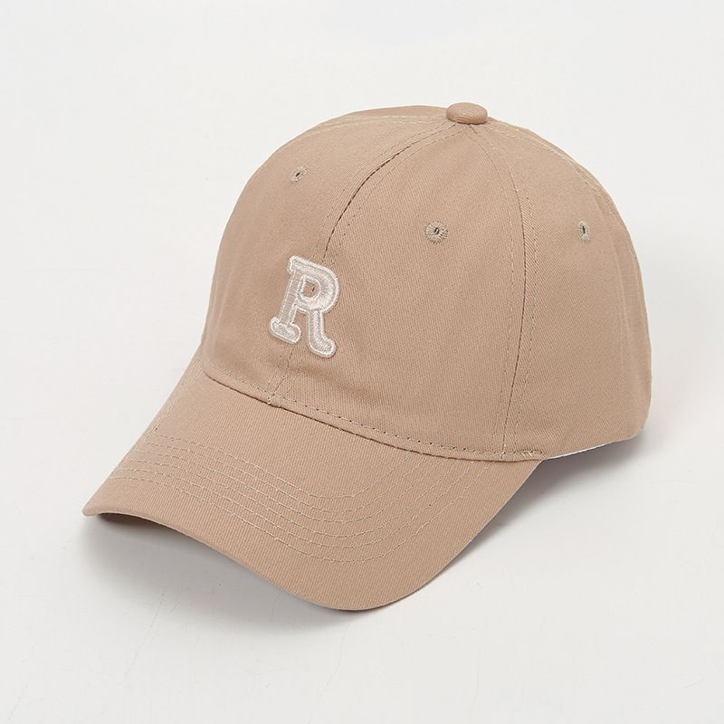 

Шляпа Женская Новинка Модная Маленькая Кепка с Козырьком, Делающая Лицо, Вышивка Буквы R, Бейсболка, Весна и Осень, Защита от Солнца, Солнцезащитная Шляпа R letter baseball cap camel