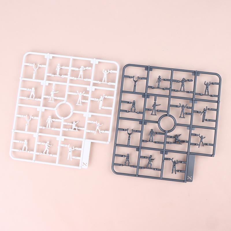 

26Pcs 1/100 Scale Miniature People Model Gnaku Soldier Assembly Model Scene Building Figures For Modelling Hobby Diy Accessories one size