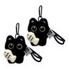 Pack of 2 Multi Functional Plush Cat Keychains Women's Bag Charm Accessory for Office Home and Personal Decoration