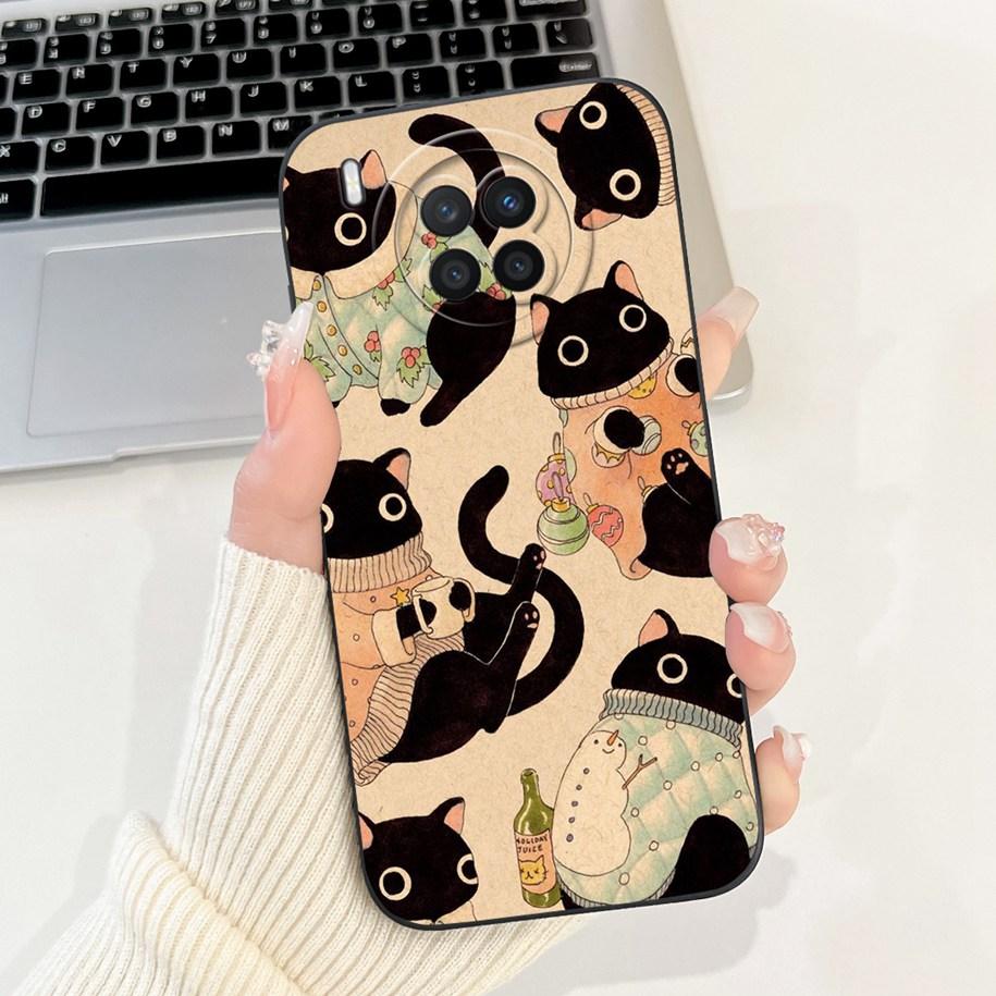 For Huawei Nova 8i Case Nova8i 8 i Cover NEN-L22 NEN-LX1 NEN-LX3 Silicone Coque Soft Square Fundas For Honor 50 Lite Phone Cases