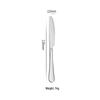 Stainless Steel Cutlery Set: Knife, Fork, Spoon, Steak Knife, Dinner Fork, Coffee Spoon, Ice Spoon, Cake Spatula for Restaurants and Hotels