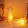 LED Flameless Candles, LED Transparent Pillar Candles For Holiday Decoration