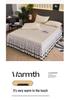 Thickened Taffeta Bed Skirt Set: Korean Style Lace Bedspread & Mattress Cover (3-Piece, Solid Color)