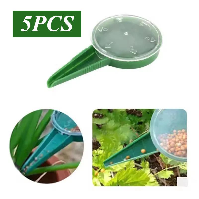 Handheld Seed Planter Tool Suitable for Small Seeds. Portable Mini Garden Manual Planter with Adjustable Sowing Distributor