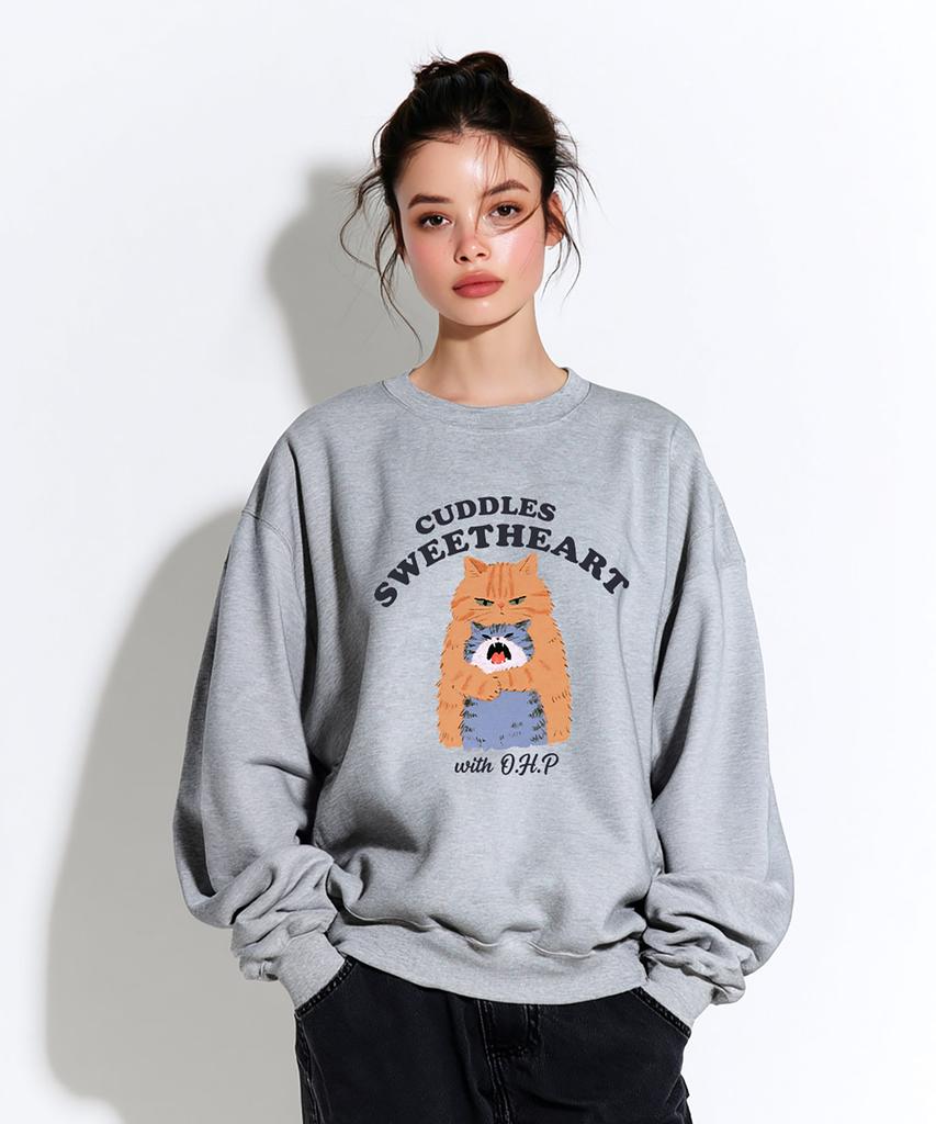 OHP OHPxharmonia Nyangnyang Hug Oversized Heavy Sweatshirt (Type B)