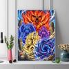 Naruto Tailed Beasts & Symbolic Art Set Pattern  3pcs 100% Round Full Drill 5D DIY Diamond Painting Embroidery Cross Stitch Rhinestone Décor