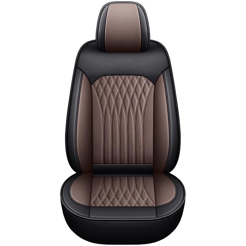 Universal Full-Wrap Nappa Leather Sports Car Seat Cover Cushion