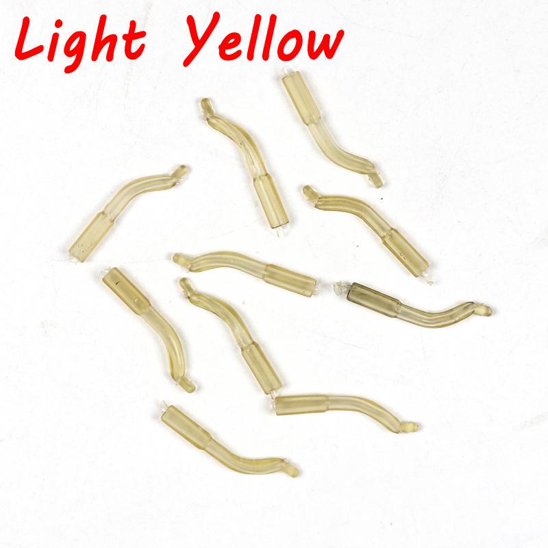 Bimoo 10ks Příslušenství pro lov kaprů Gumový háček Sleeve Line Aligner Maskovací barva Terminál Rybářské potřeby Hair Rig Obratlík