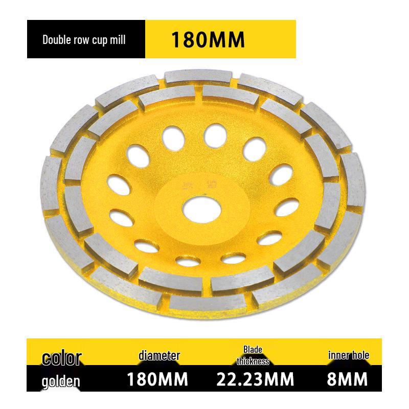 Diamond Grinding Disc for Angle Grinders - Marble, Stone, Concrete, and Cement Edging and Sanding Wheel