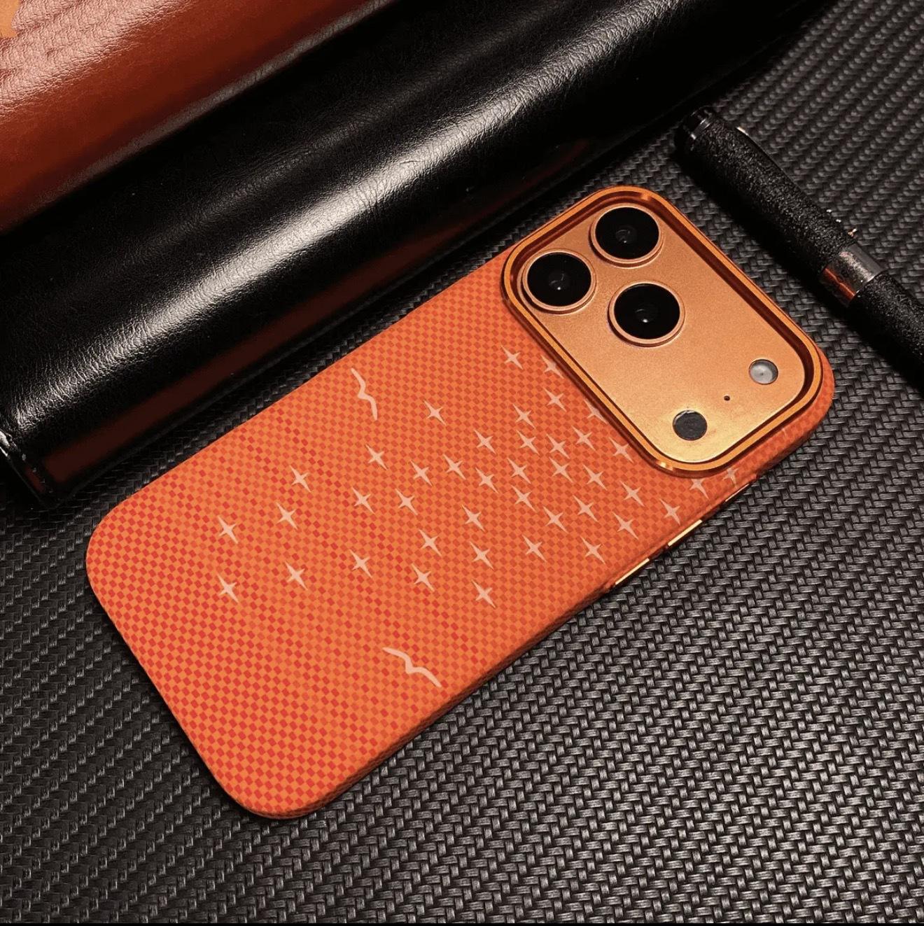 Applicable to iPhone17PROMAX Glimpse Kevlar Magnetic Apple 16 Skin Feeling Premium Hard Phone Case iPhone 17
