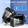 GaN 33W USB Fast Charger: QC 3.0 & PD, US/EU/UK Plug, Ideal for Mobile Phones