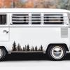 Forest&Trees Car Windows Door Stickers,Waterproof Die Cut Camper Caravan Vans Decor Decaos Vinyl Tunning Accessories